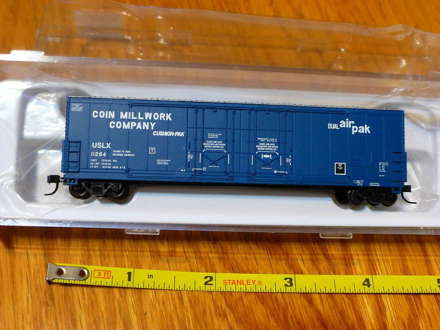 Atlas N #50001410 Coin Millwork (53' Evans Double Plug-Door Box Car) Rd#11264