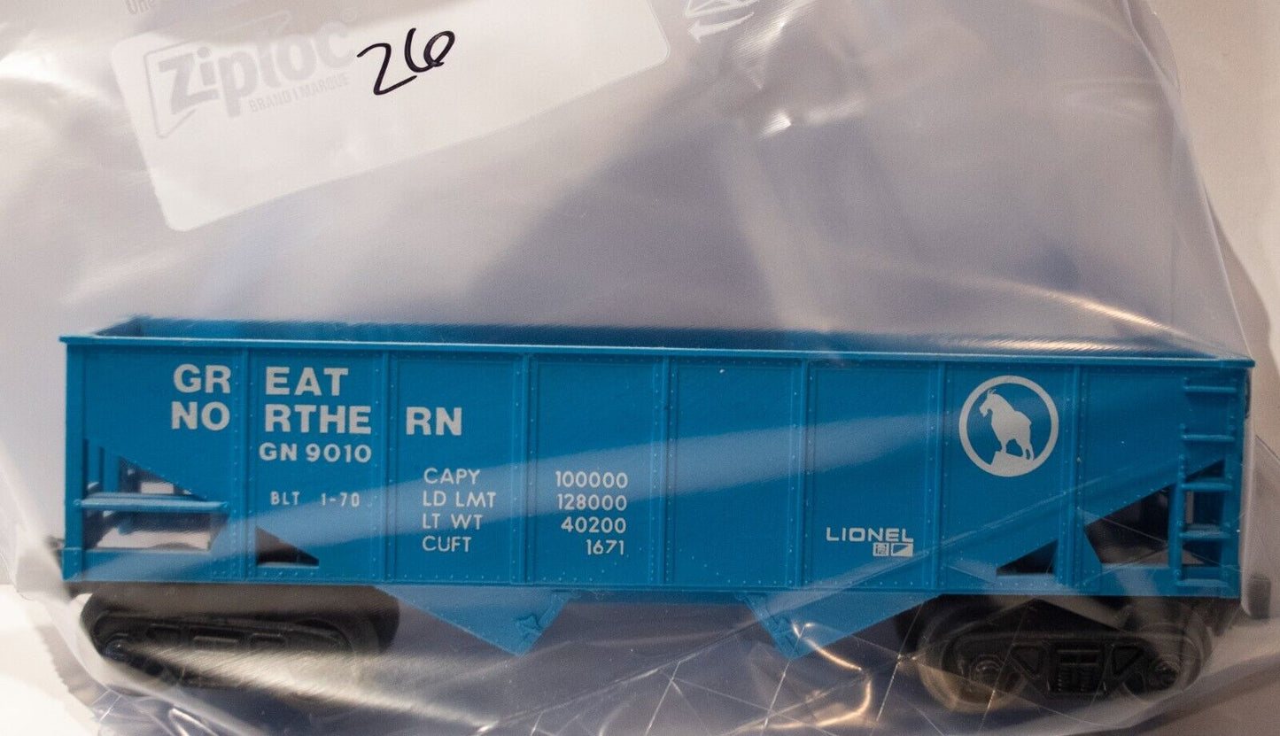 Lionel (#26 No Box) O Scale #9010 Postwar Great Northern GN 2 Bay Hopper