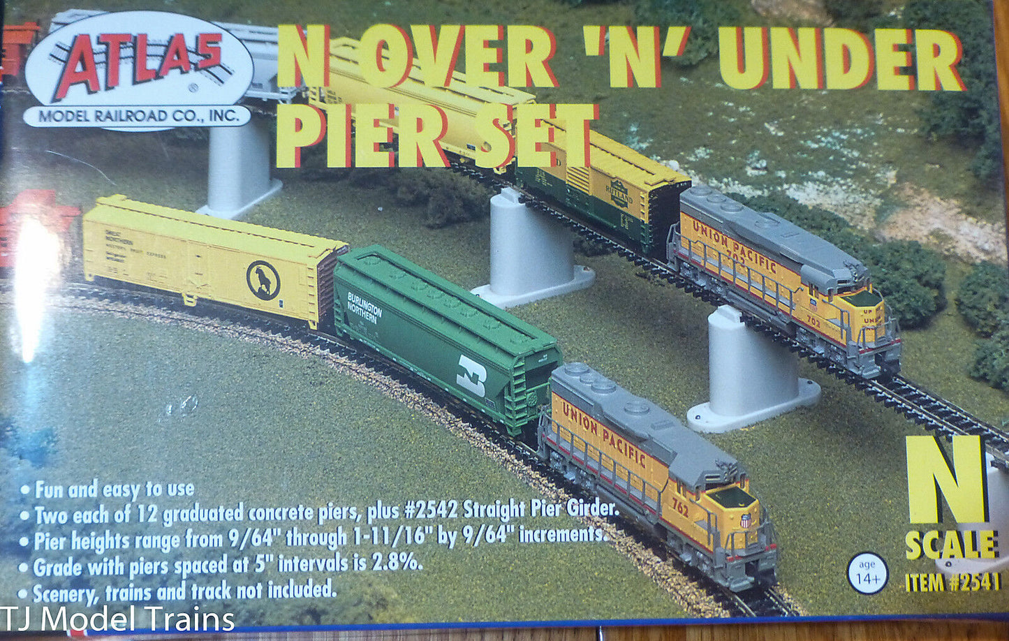 Atlas N #2541 Over 'N' Under Pier Set (25 Plastic Parts) 1:160th Scale