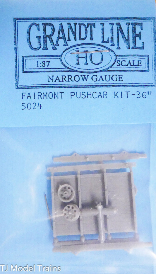 Grandt Line HO #5024 Narrow Guage Fairmont Pusher Kit (Plastic)