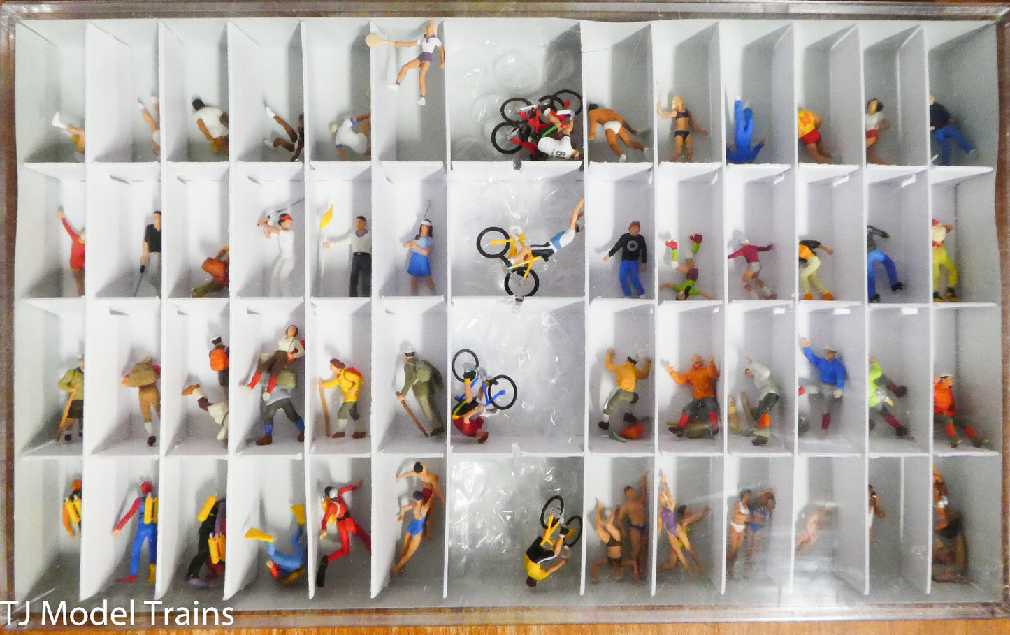 Preiser HO #13005 Sports & Recreation -- Sports & Recreation Set pkg(60) 1:87th