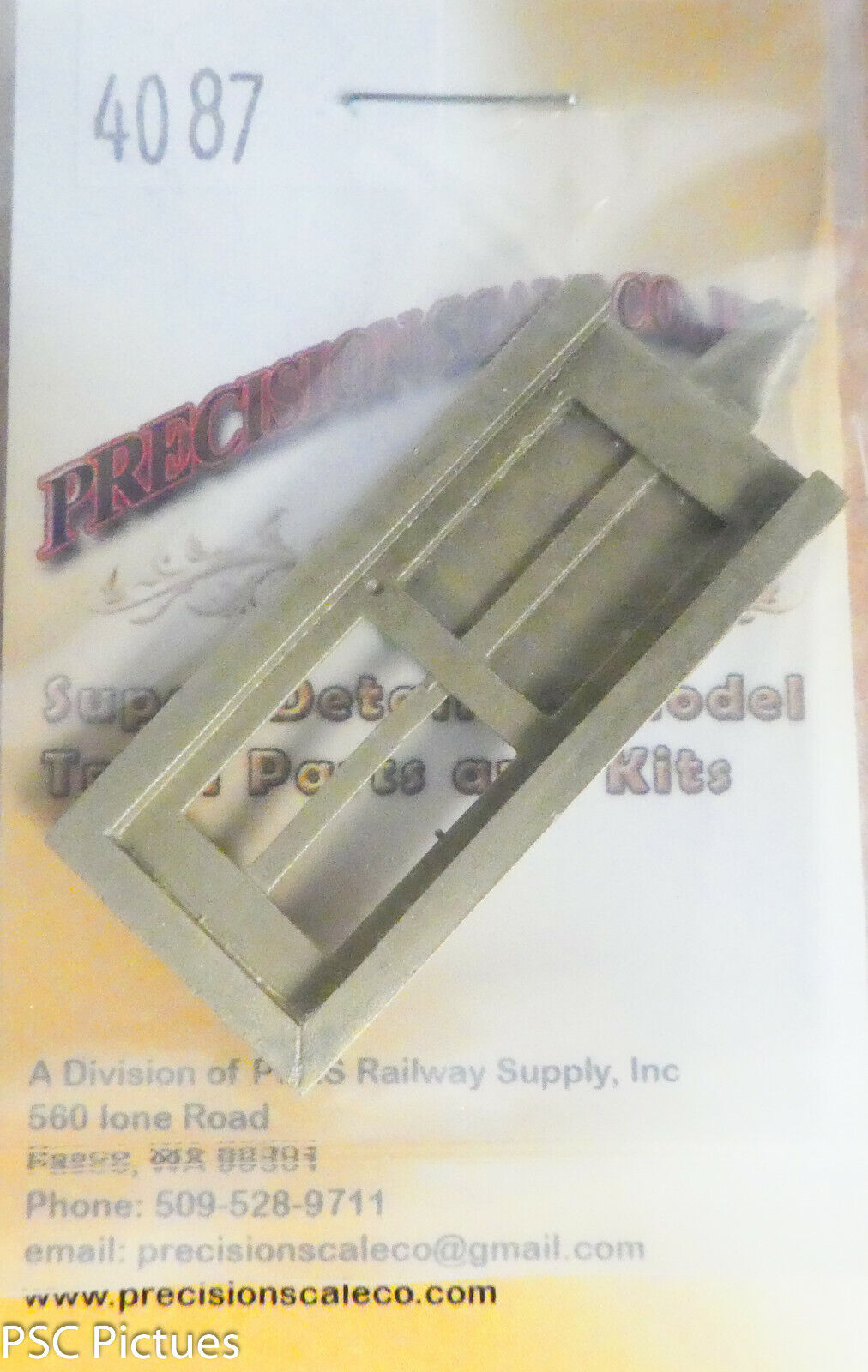 Precision Scale O #4087 Caboose Door, Front & Other applications (Brass)