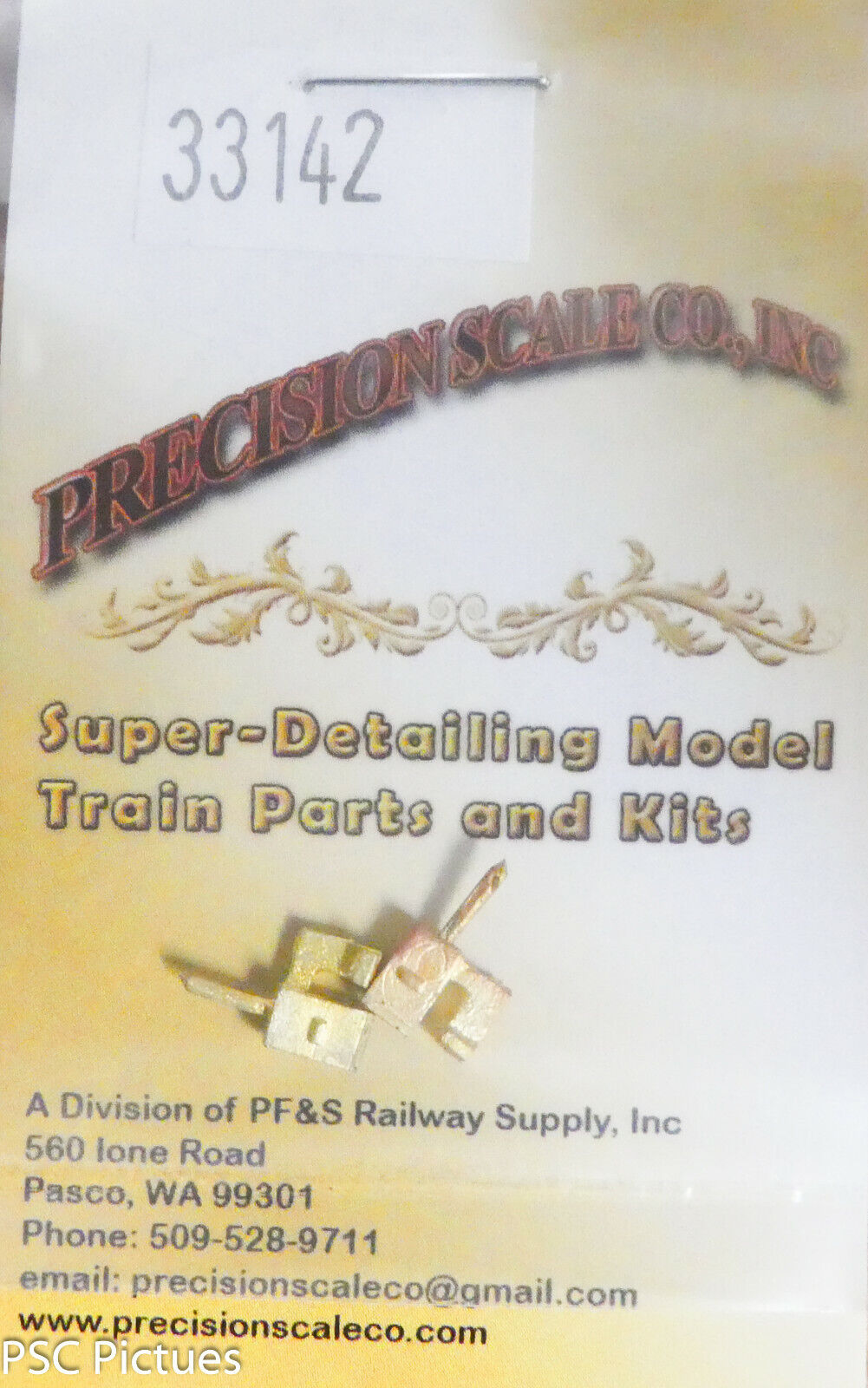 Precision Scale HO #33142 Filter, Dehydrator, for Lightweight Pullman (Brass)
