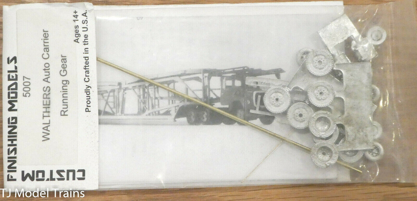 Custom Finishing Models HO #5007 WALTHERS Auto Carrier Running Gear