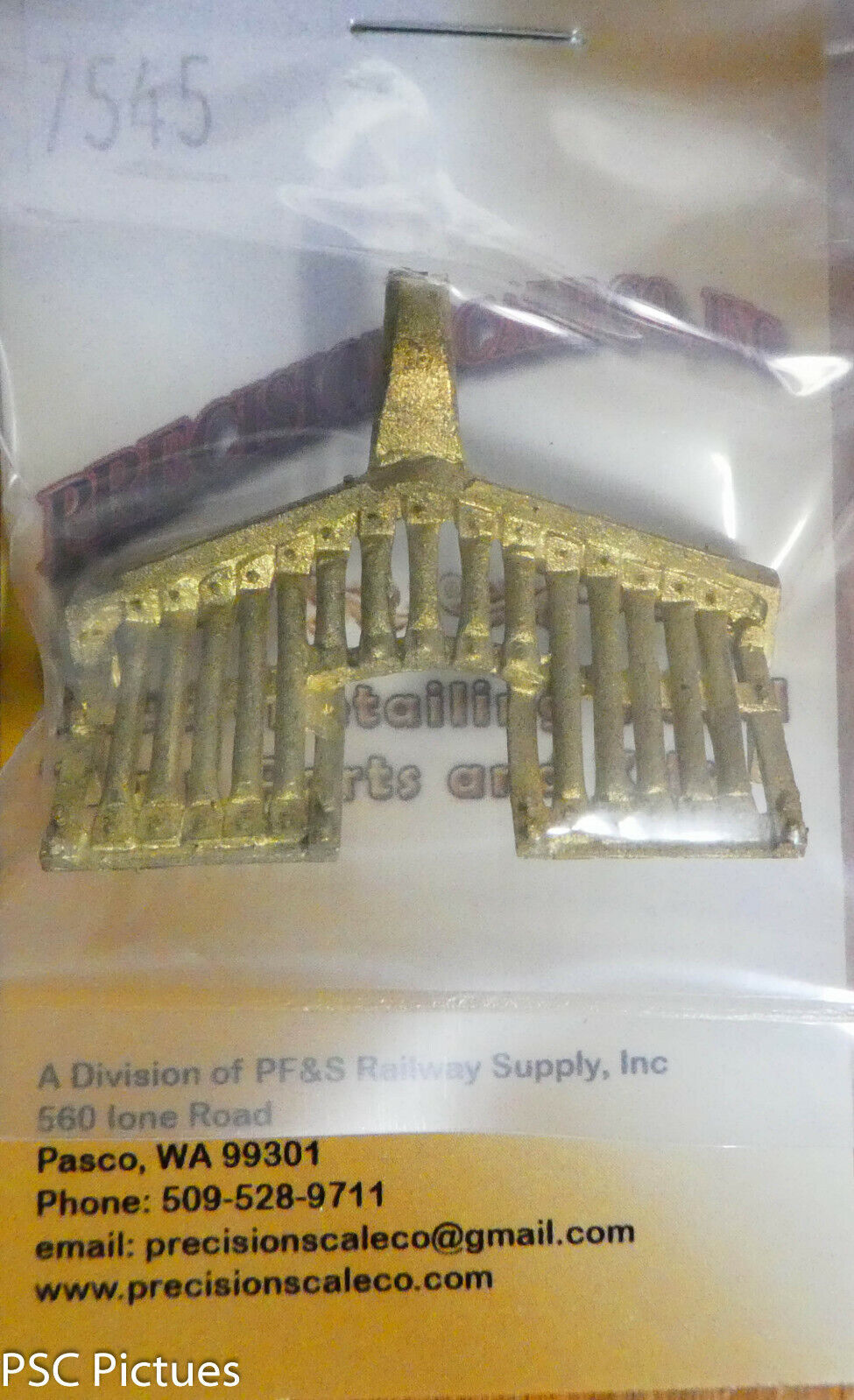 Precision Scale O #7545 Pilot, Boiler Tube Style, C&S #69,70, etc. (Brass)