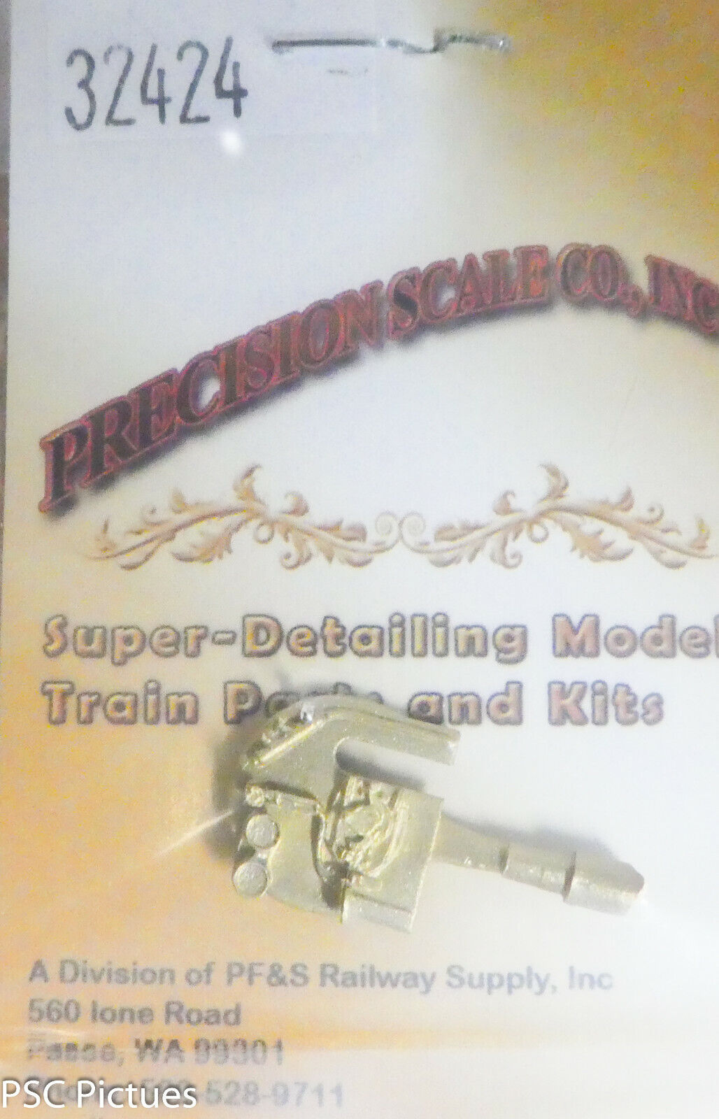 Precision Scale HO #32424 Backhead with Details for 42" Boiler (Brass Casting)