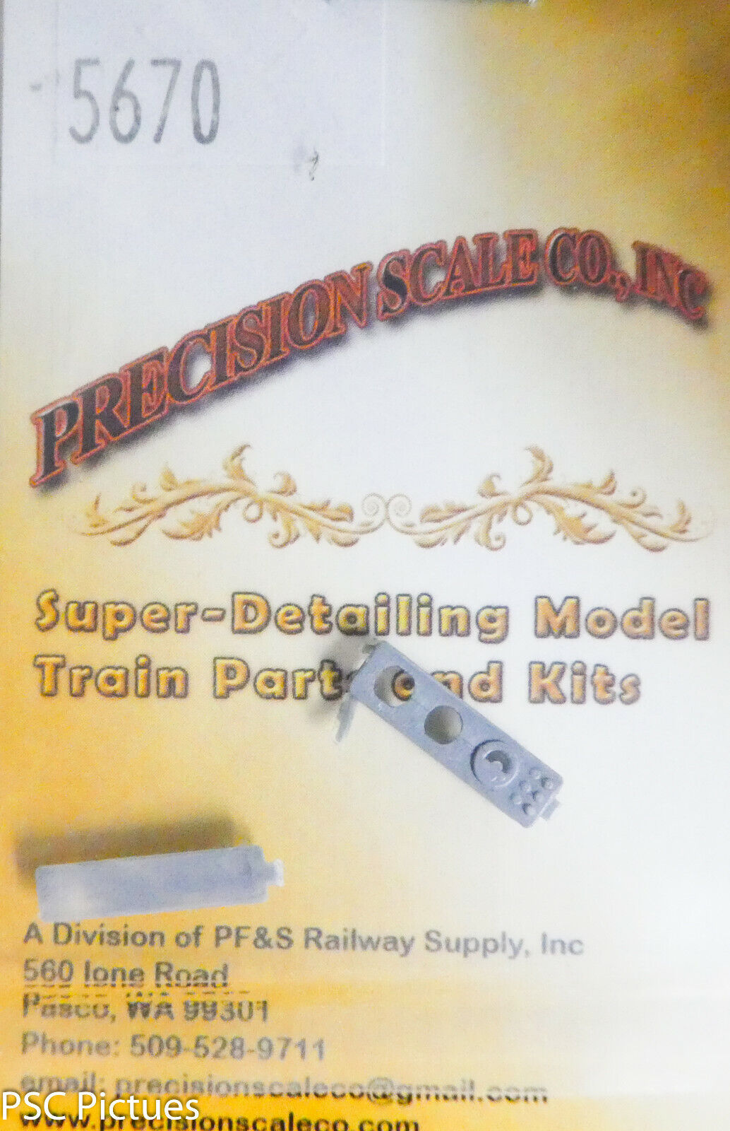Precision Scale O #5670 Panel, Temperature & Auxiliary Control, Cored for Light