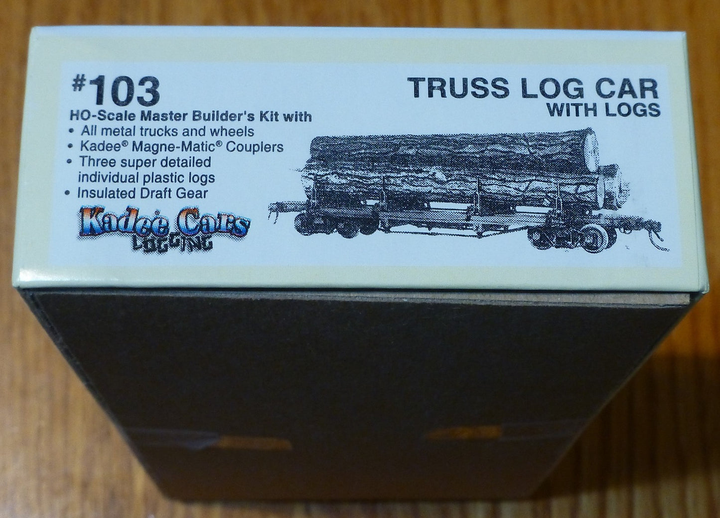 Kadee HO Scale #103 Truss Log Car w/Load - Kit -- Undecorated (Kit)