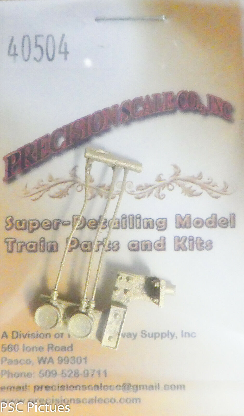 Precision Scale O #40504 Gauge w/Control Box, Main Steam, Engineer's Side, SP