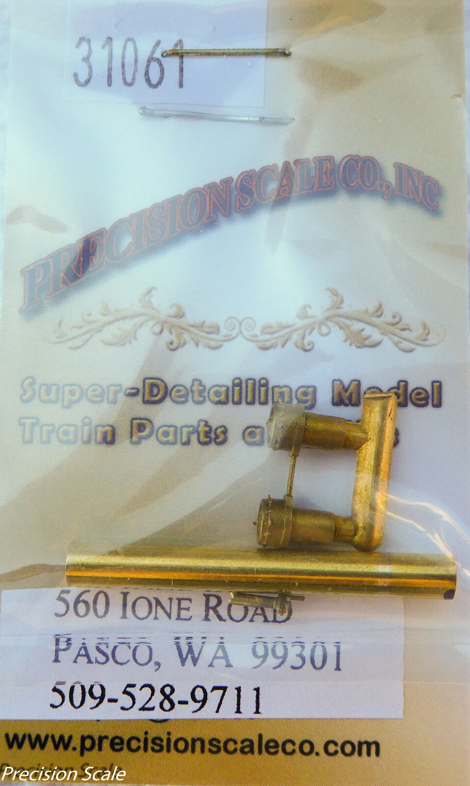 Precision Scale HO #31061 Tank, Air, 14" dia HO, 9" dia S (Brass Kit)