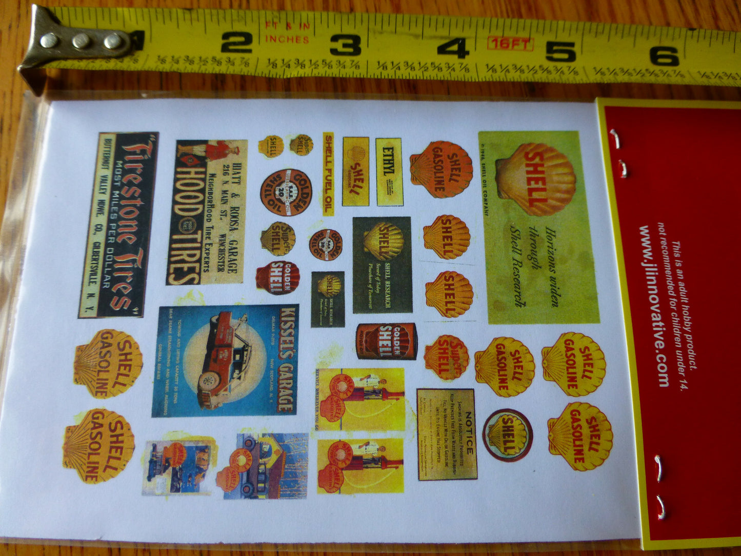 JL Innovative Design #488 Shell Vintage Gas Station 30-50s (Paper Signs 92)