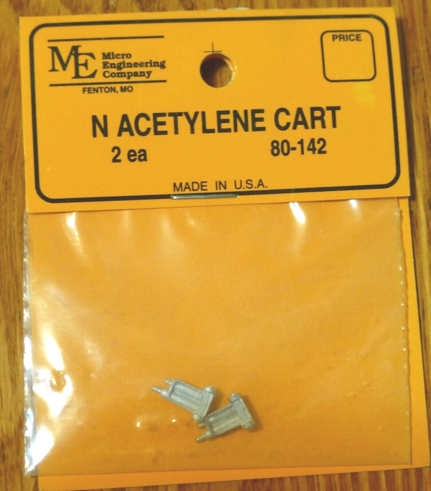 Micro Engineering Company N #80-142 Acetylene Carts (Light Cast Metal Kits)