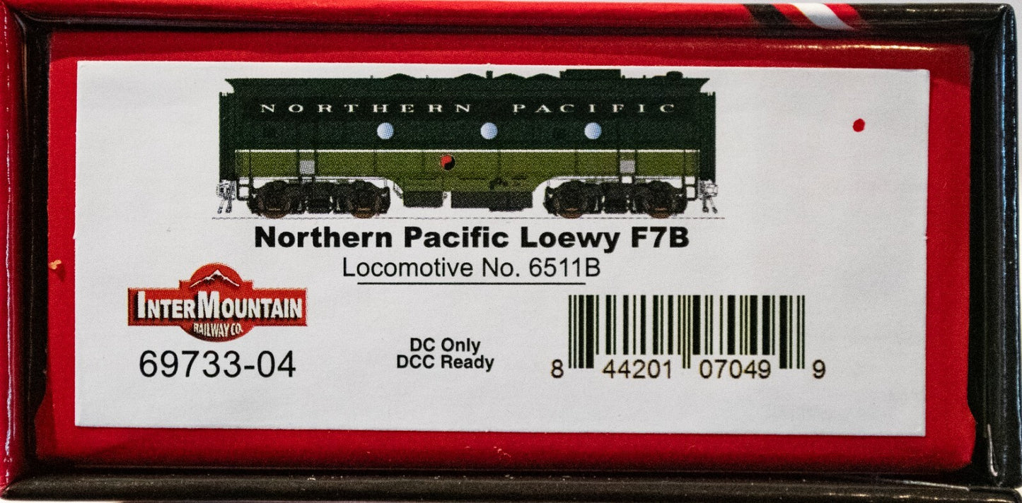 Intermountain Railway #69733-04 EMD F7B - Standard DC -- Northern Pacific (Loewy