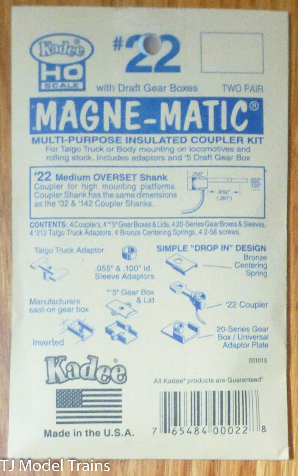 Kadee HO #22 / 20 Series Magne-Matic(R) Couplers