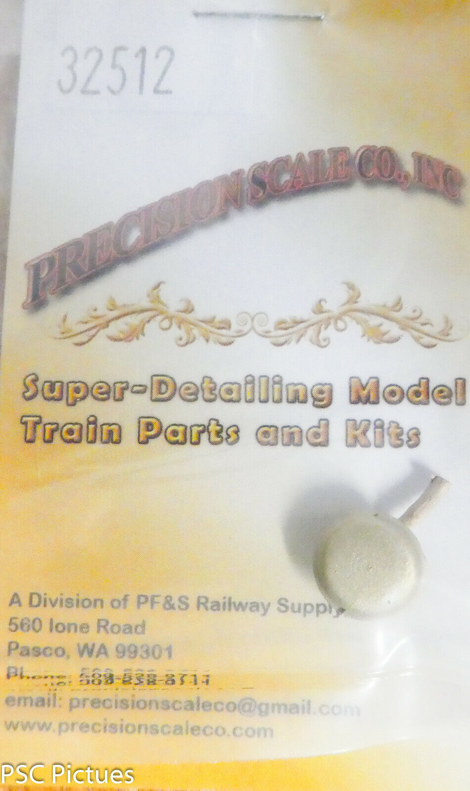 Precision Scale HO #32512 Inspection Cover N&W (Brass Casting)