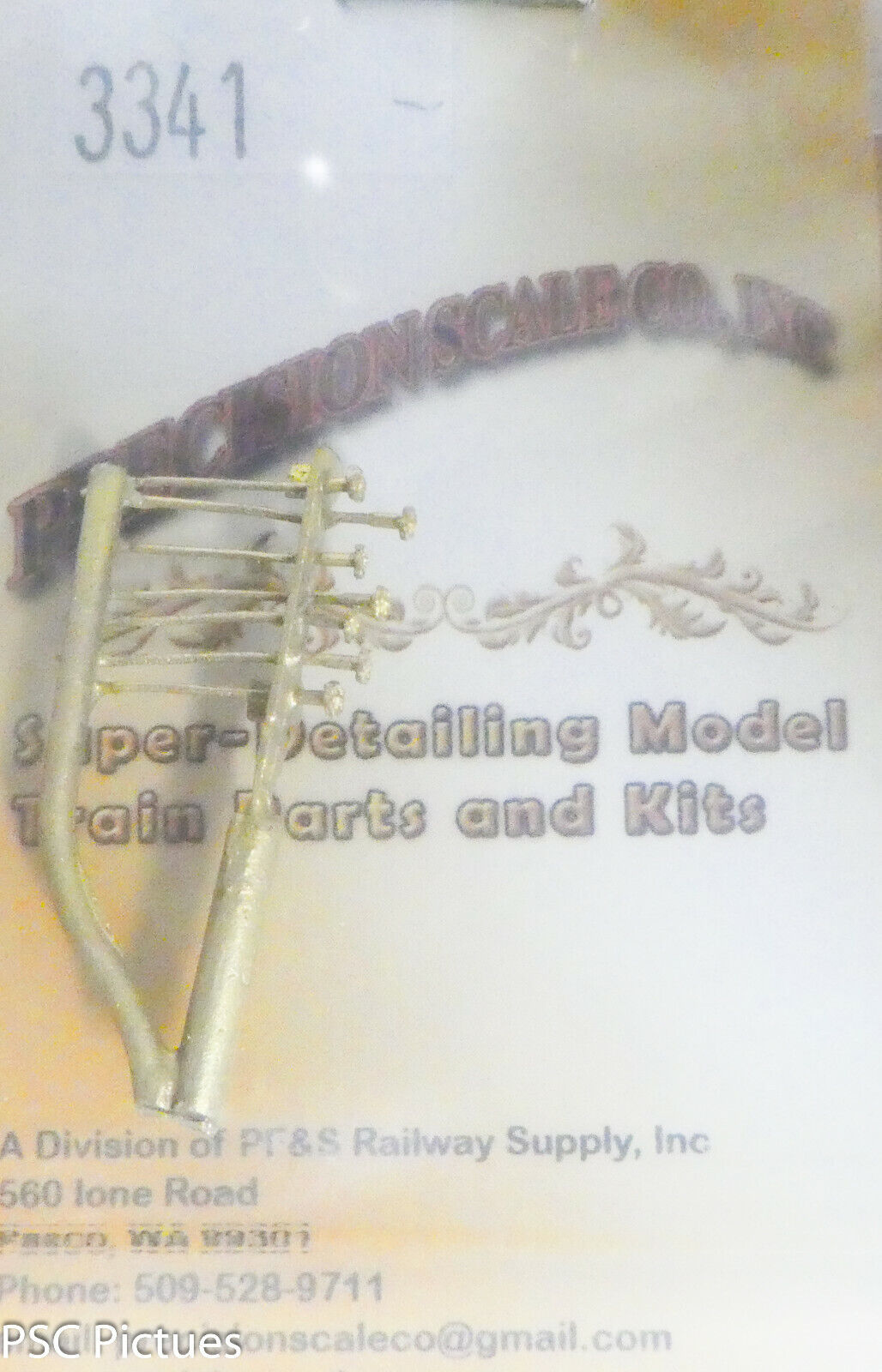 Precision Scale HO #3341 Controls, 7-Turret on Bracket, Cab Mount (Brass)