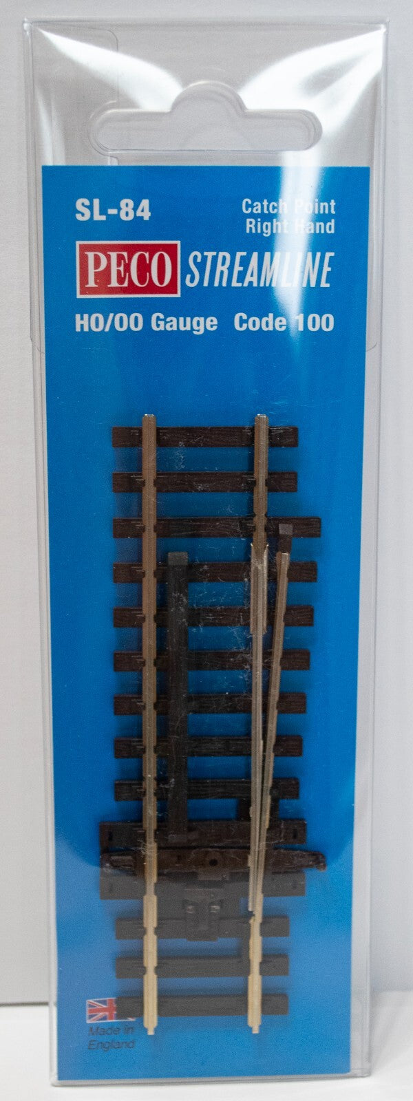 Peco #SL-84 Code 100 Derail (Catch Point) -- Right Hand 3-7/8" 9.8cm