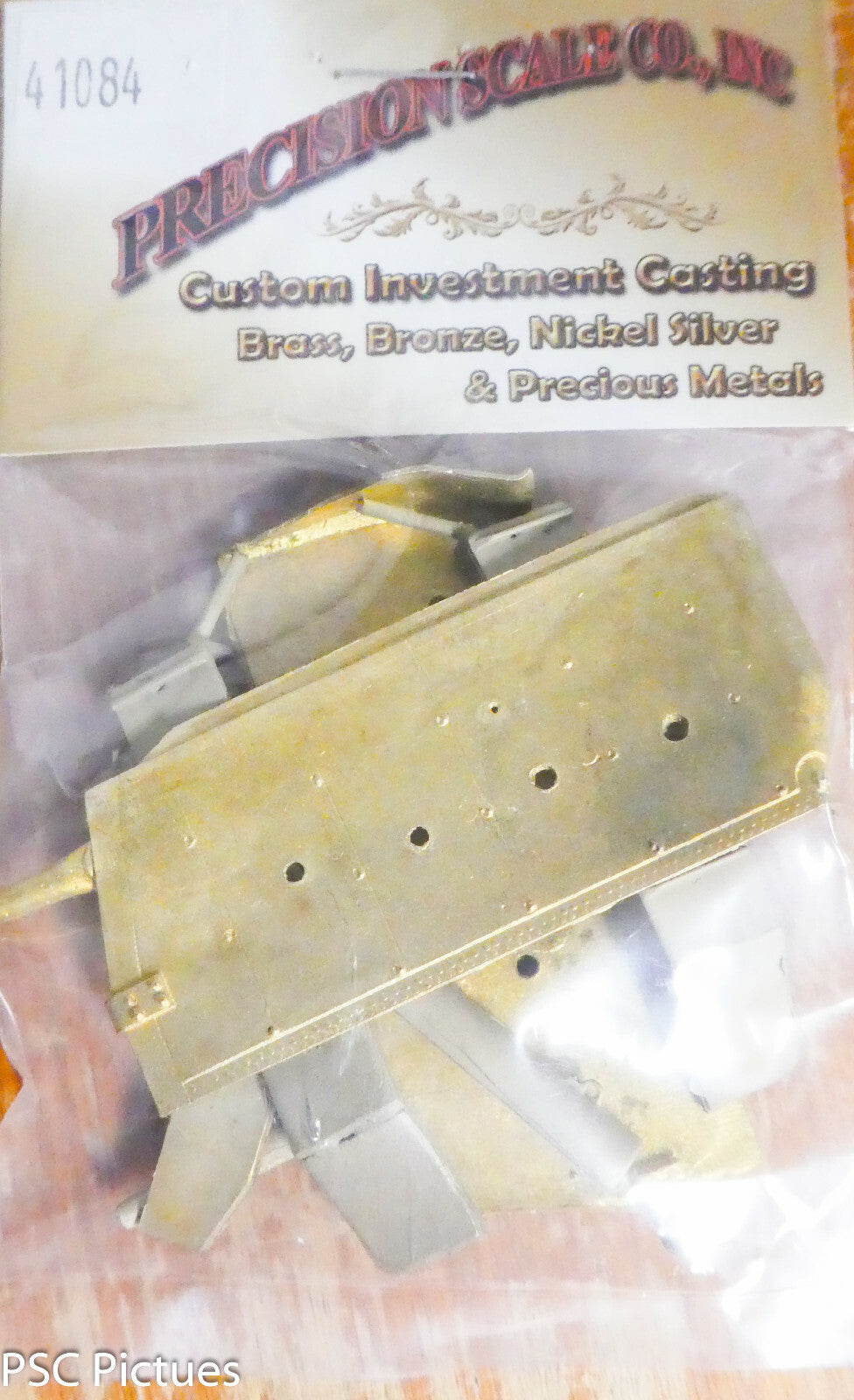 Precision Scale O #41084 Firebox Sides w/Ashpan Bottom Cover, C&O (Brass Kit)
