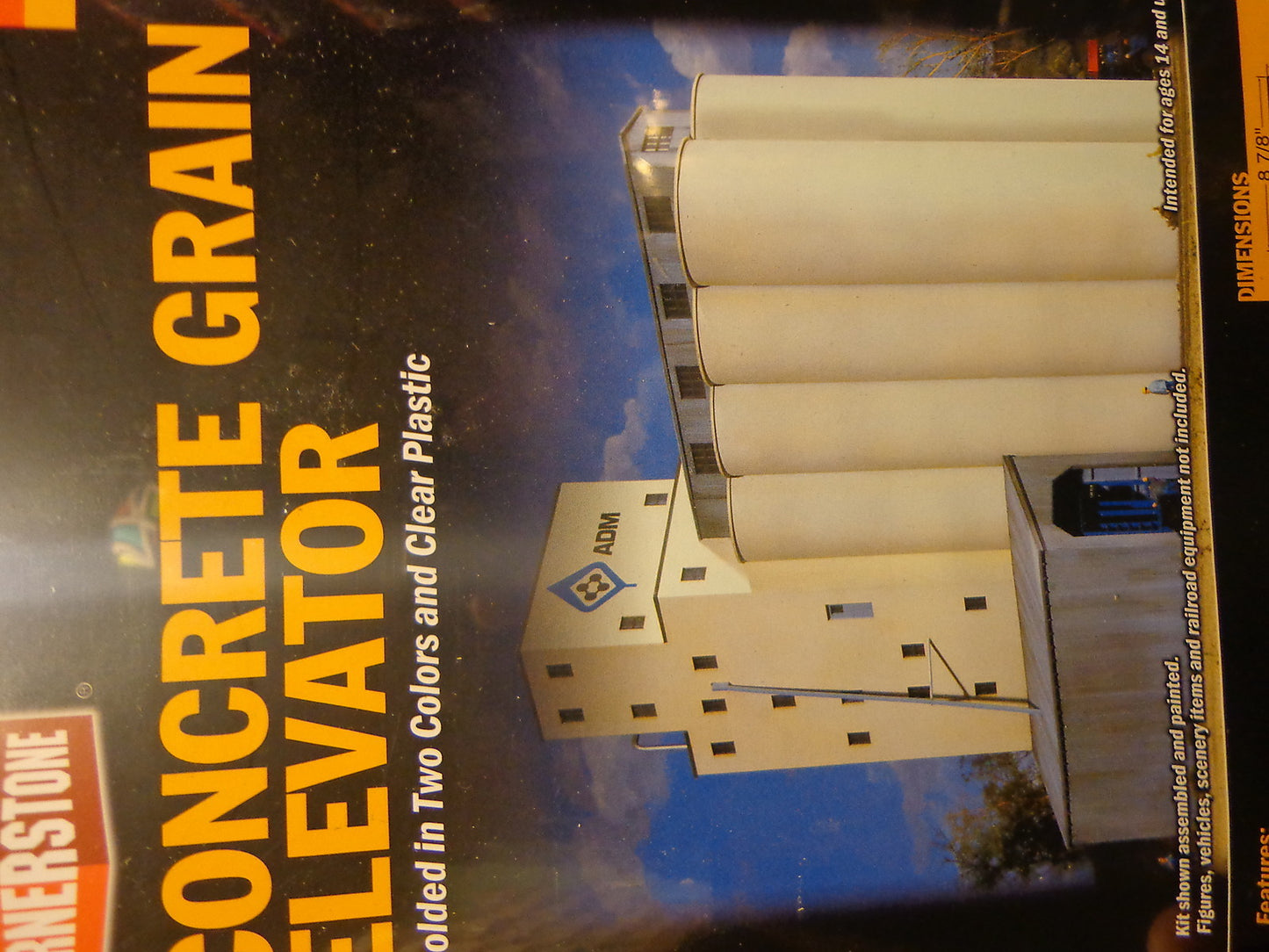 Walthers N #933-3225 ADM(R) Grain Elevator -- Kit (Plastic)