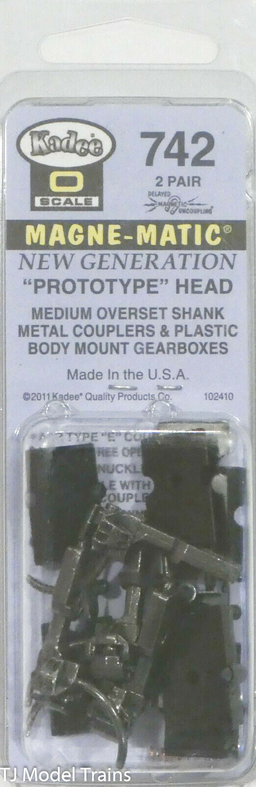 Kadee #742 (O Scale) New Generation Type E Coupler -- 2 Pair