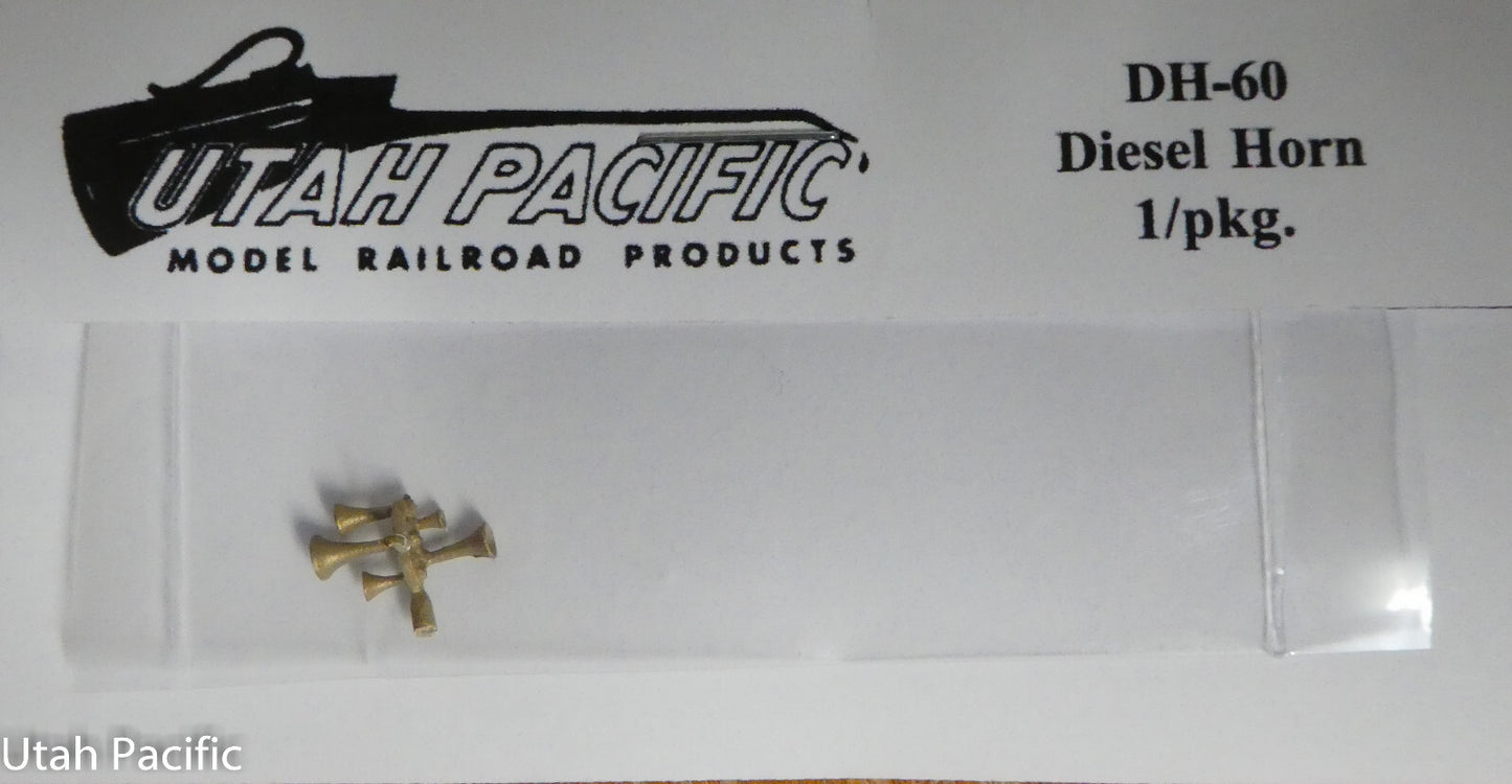 Utah Pacific #60 Diesel Horn (5 Chime, 3 forward, 2 reverse) Brass Casting (HO)