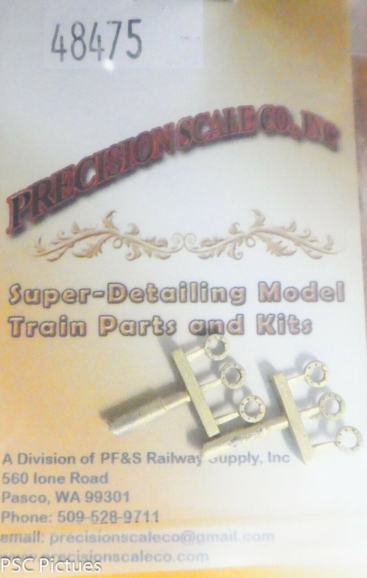 Precision Scale HO #48475 Packing Glands, Double Flange, Round, .120 OD .65 ID.,
