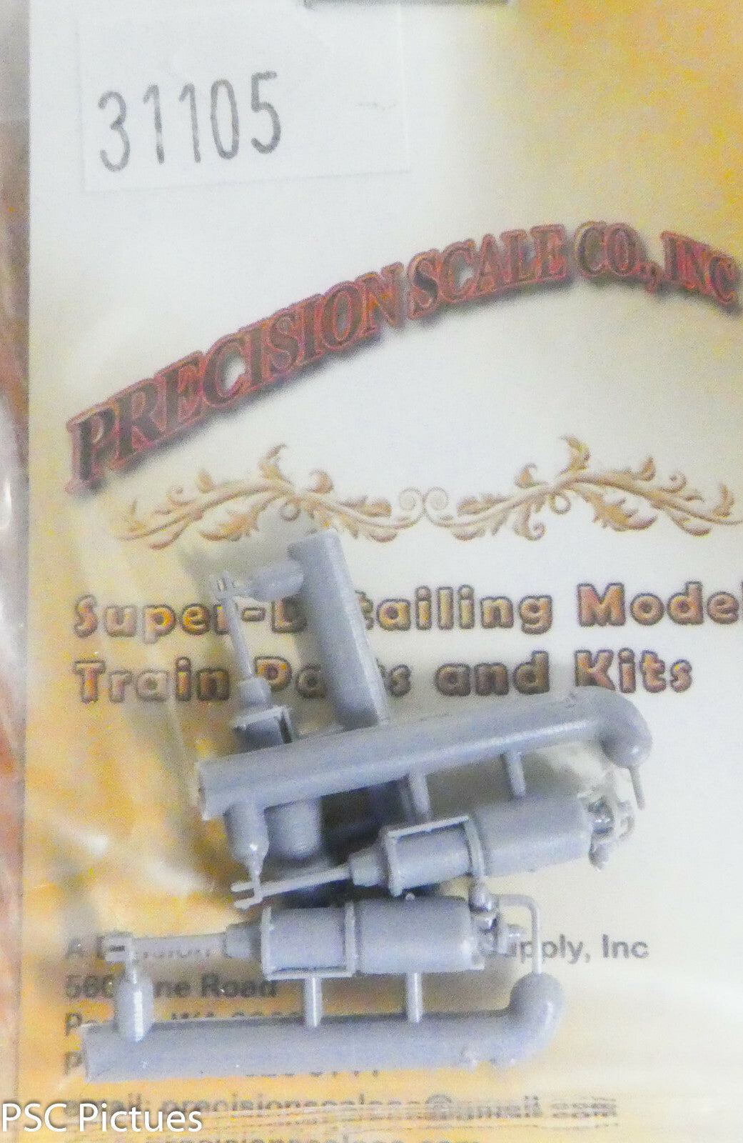 Precision Scale HO #31105 Cylinder, Westinghouse-C Brake, (Plastic Parts 3)