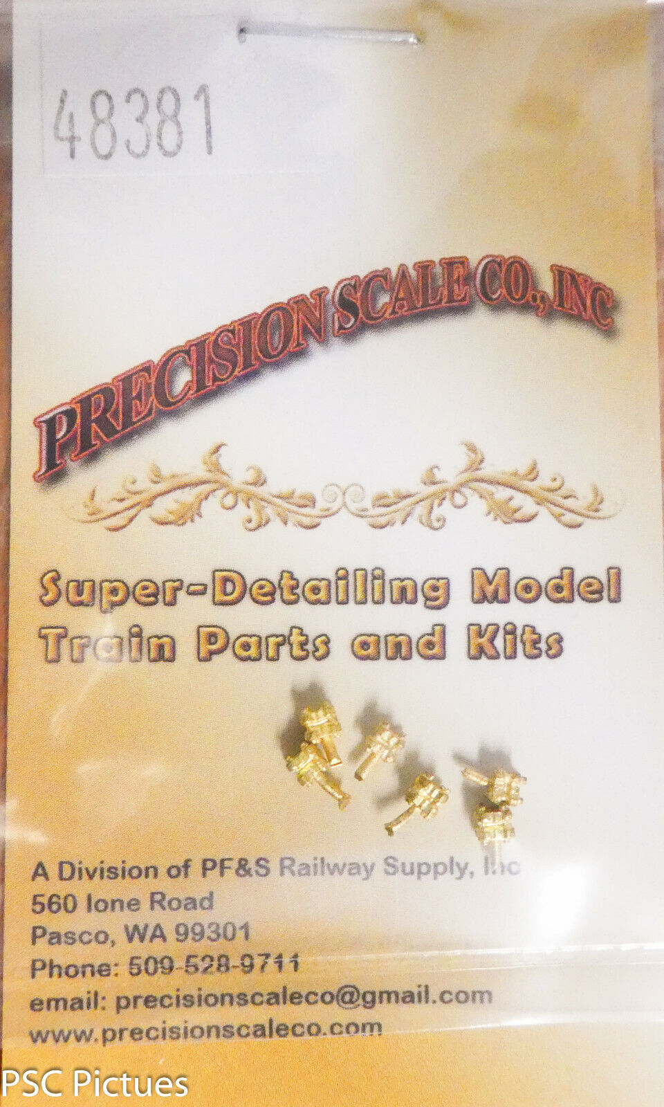 Precision Scale (O,HO,S,A) #48381 Packing Gland, Double Flandged Square .090" OD