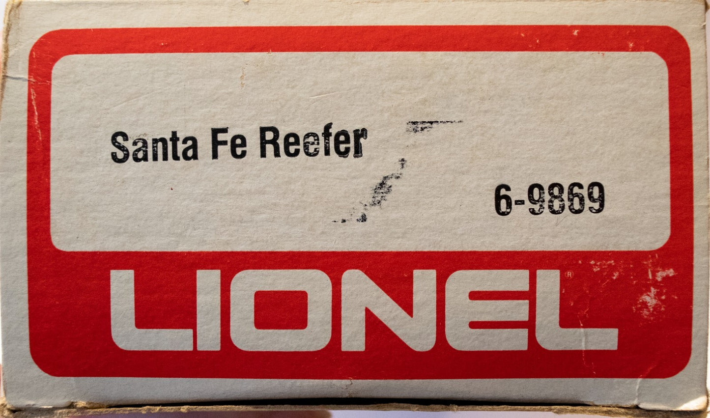 Lionel O Scale #6-9869 Santa FE Reefer