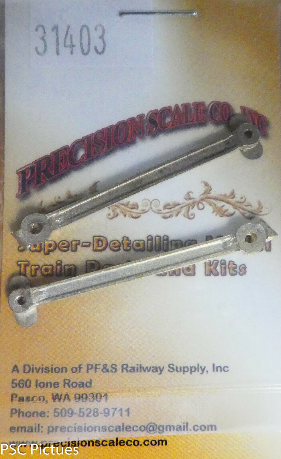 Precision Scale HO #31403 Rods, Main, Mountian Type Locomotive (Casting)