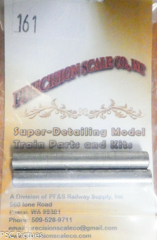 Precision Scale O #161 Axles, Dirver, 5mm, Plain, Westside/PSC (2 in pkg)Steel