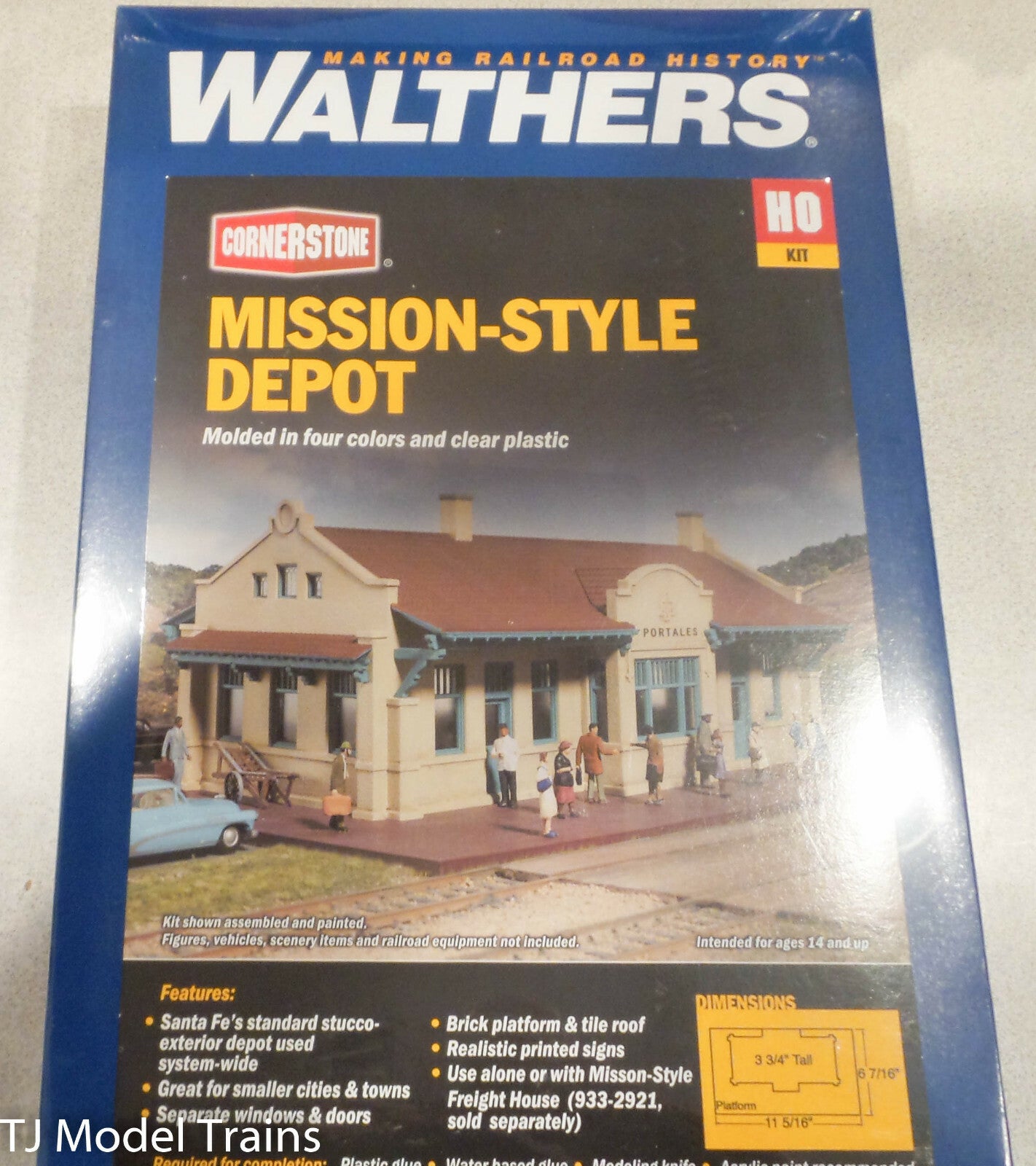 Walthers Cornerstone HO #933-2920 Mission-Style Depot