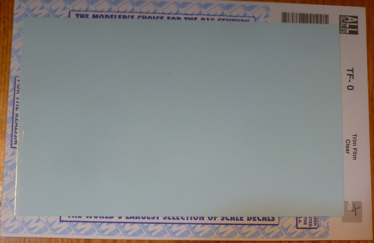 Microscale Decal #TF-0 (All Scale) Trim Film Clear (Decal Sheet)