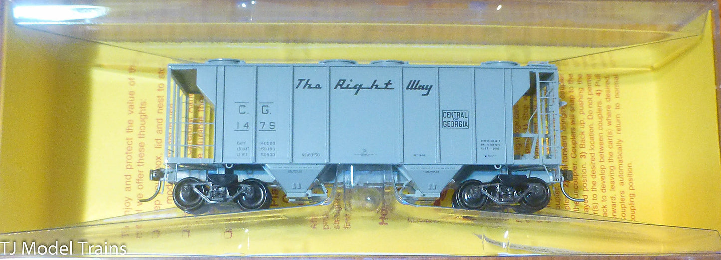 Kadee #8313 Central Of Georgia CG PS-2 Covered Hopper (Rd #1475)