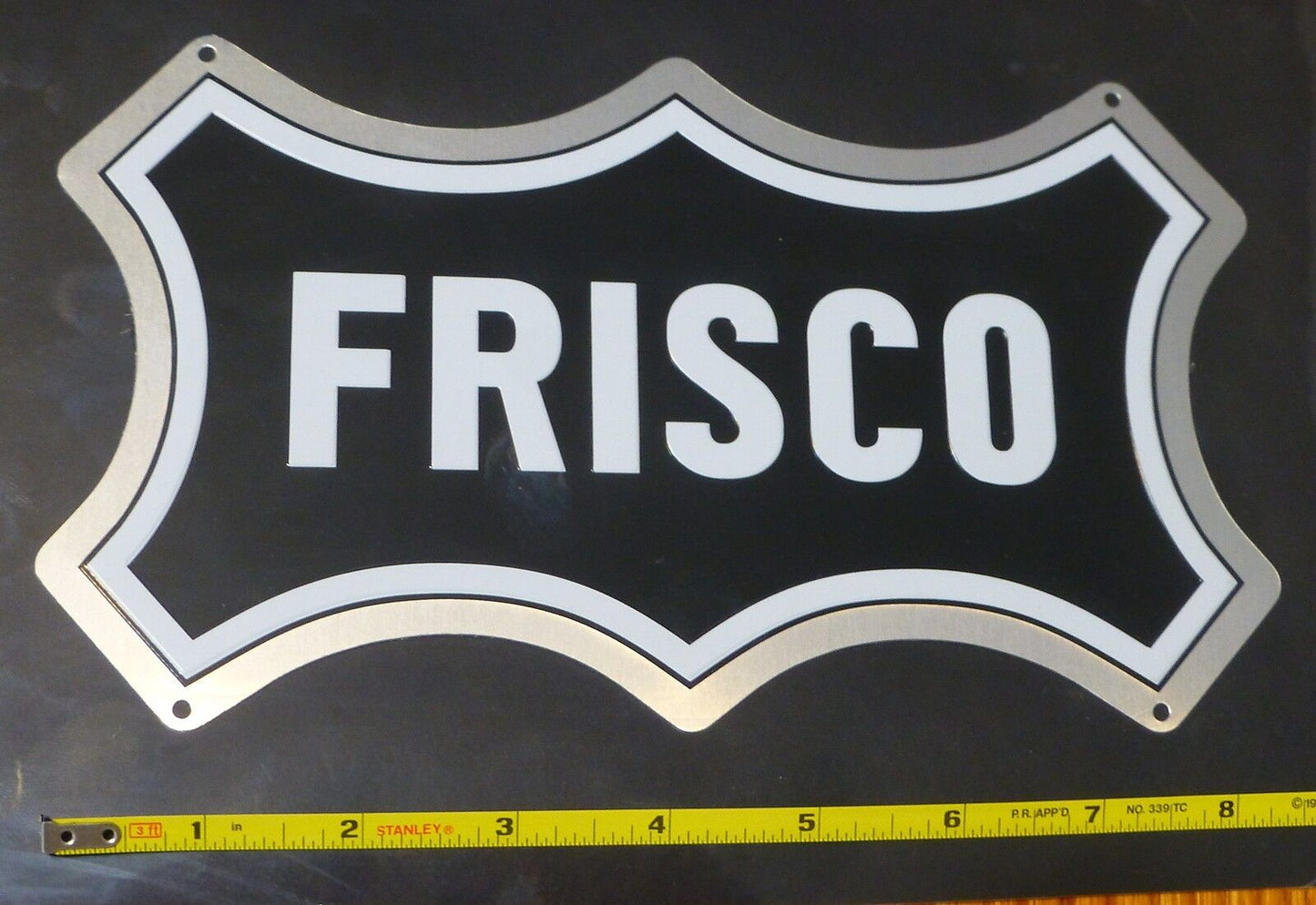 Microscale Medel Sign #10028 St. Louis - San Fran (Die Cut, Embossed Metal Sign)