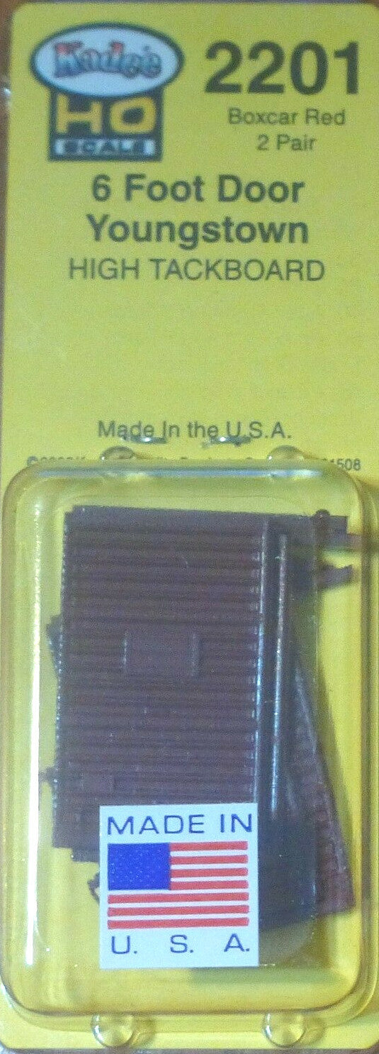 Kadee HO #2201 Replacement Doors w/High Tackboard -- 6' Camel Youngstown Doors
