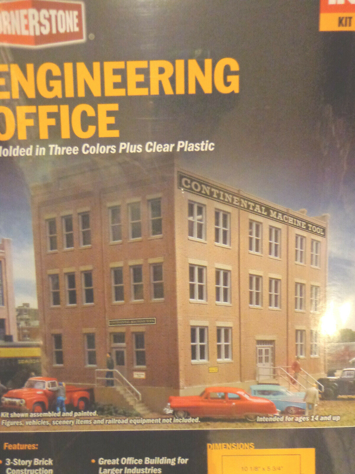 Walthers Cornerstone HO #933-2967 Engineering Office (kit form) Discontiured kit