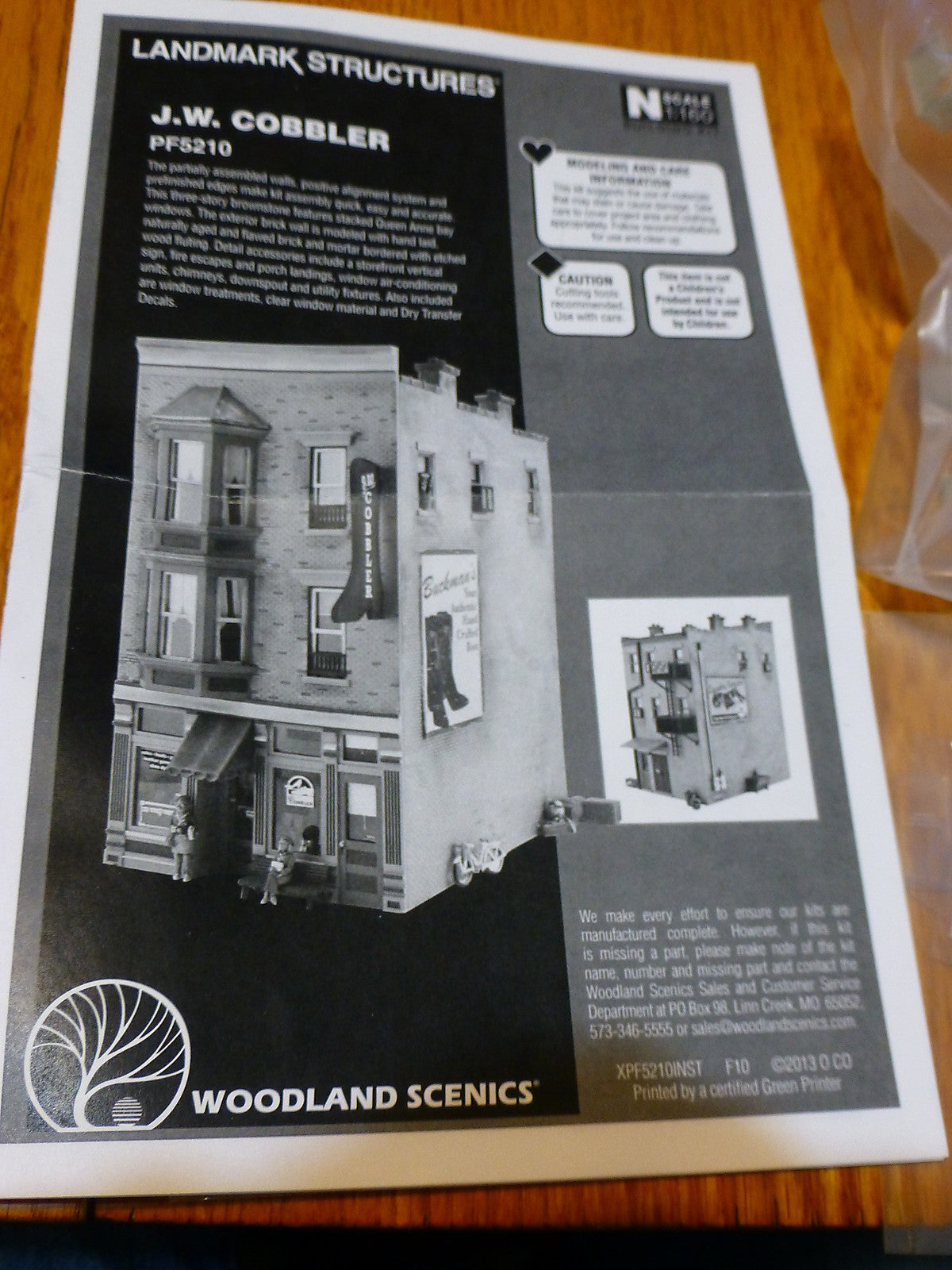 Woodland Scenics N Scale #5210 J.W. Cobbler - Landmark Structures(R) - Kit Form