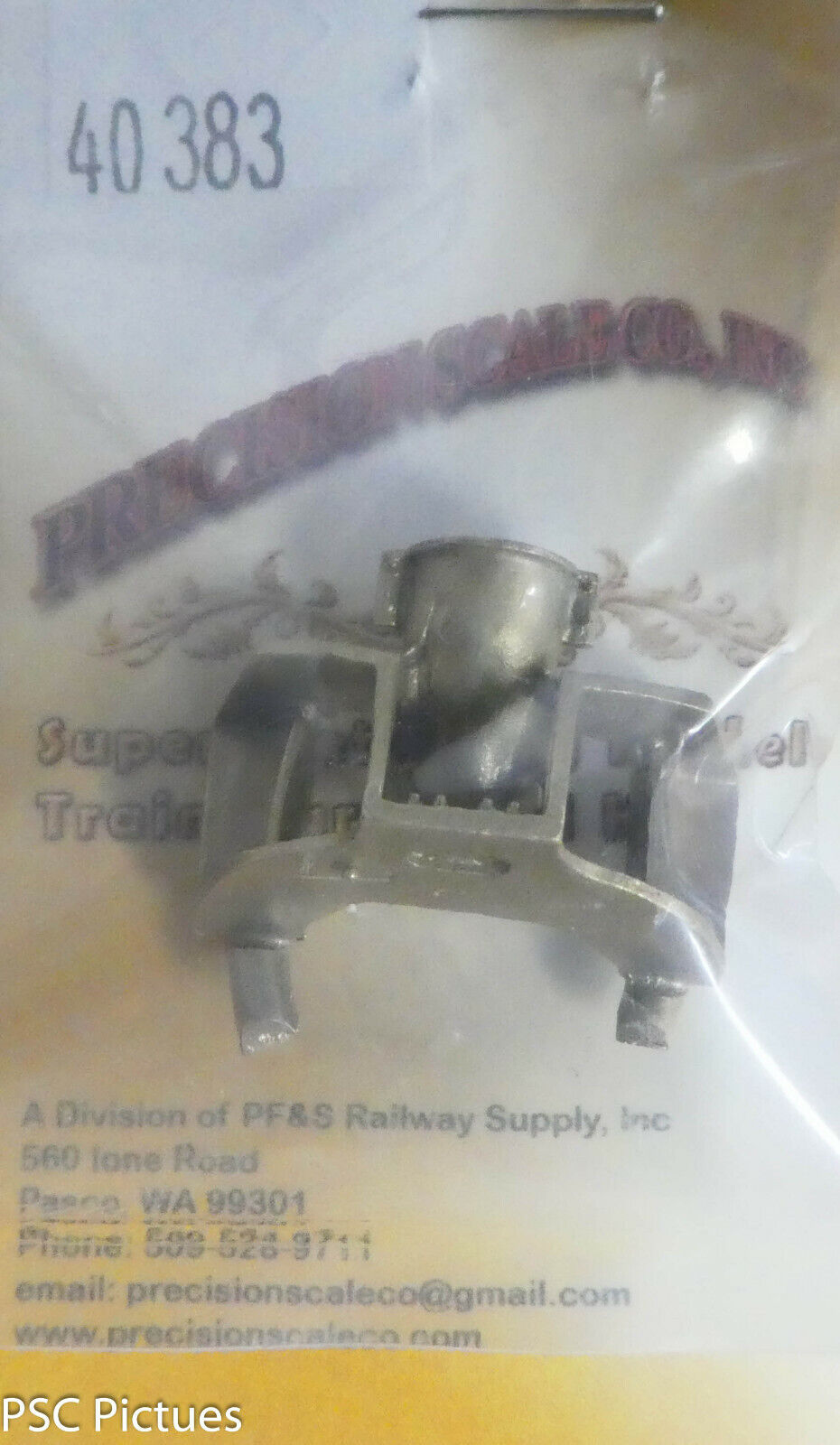 Precision Scale O #40383 Lower Transfer Chamber, HT Stoker (Brass) O Scale