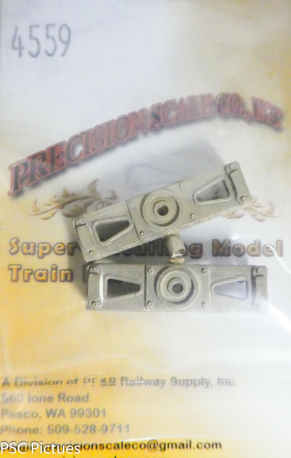 Precision Scale On3 #4559 Bolsters for: Truck, On3 (Brass Castings)