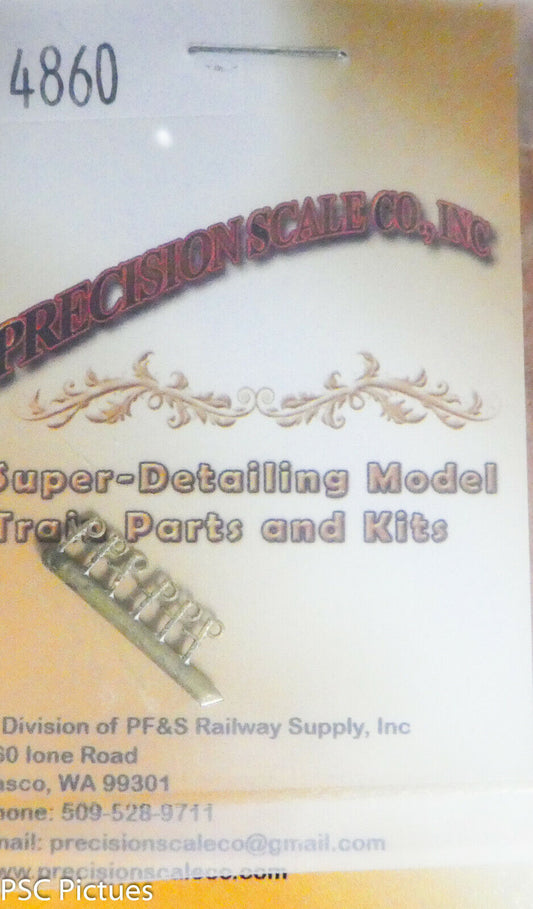 Precision Scale HO #4860 Bracket, Pipe, Single, .028" Dia. Core, HO, O, S(Brass)