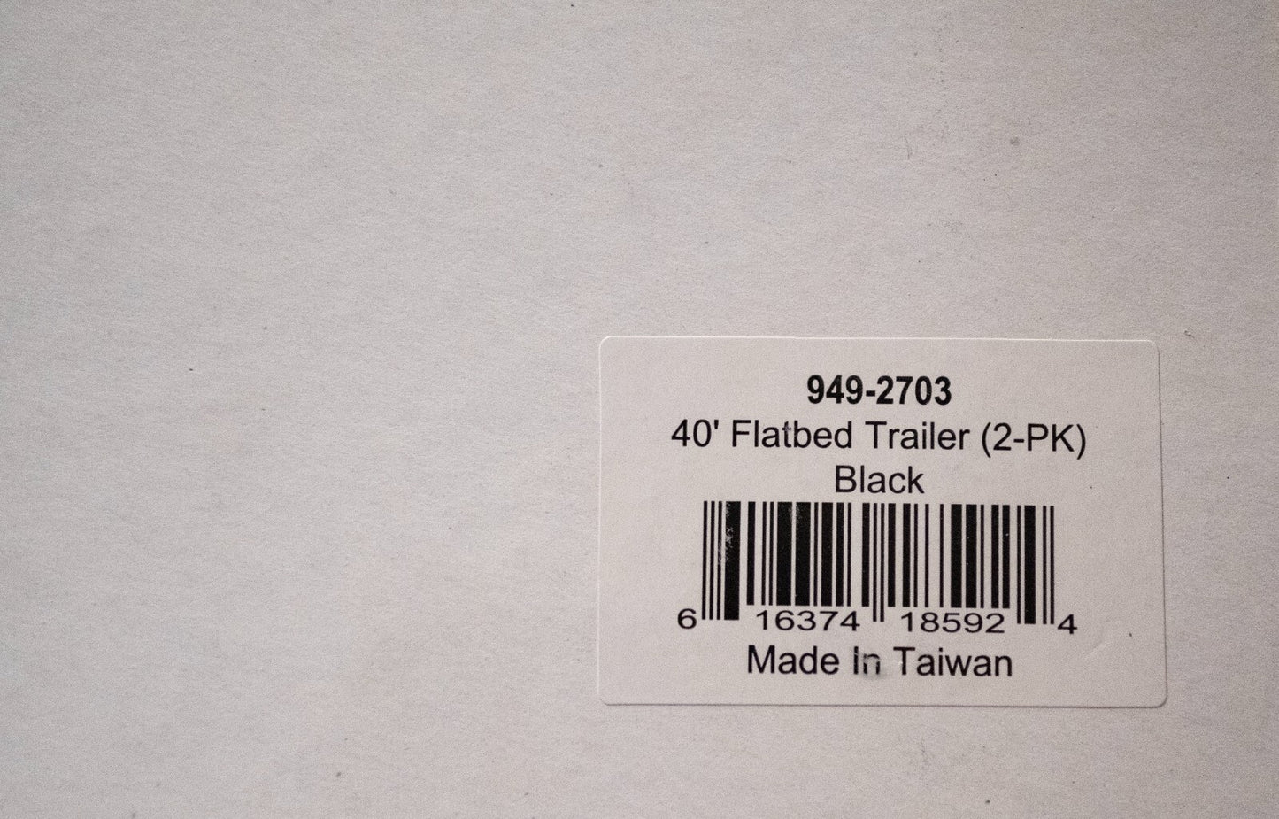 Walthers HO #949-2703 40' Flatbed Trailer - Ready to Run - 2-Pack -- Black