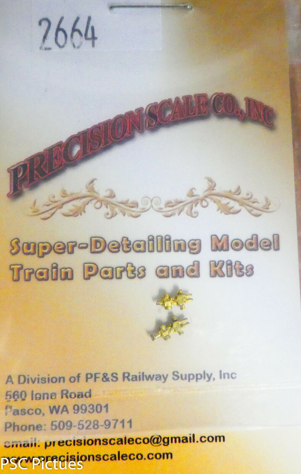 Precision Scale HO #2664 Pump Governor, Westinghouse Type SD (Brass) 2 in Pkg
