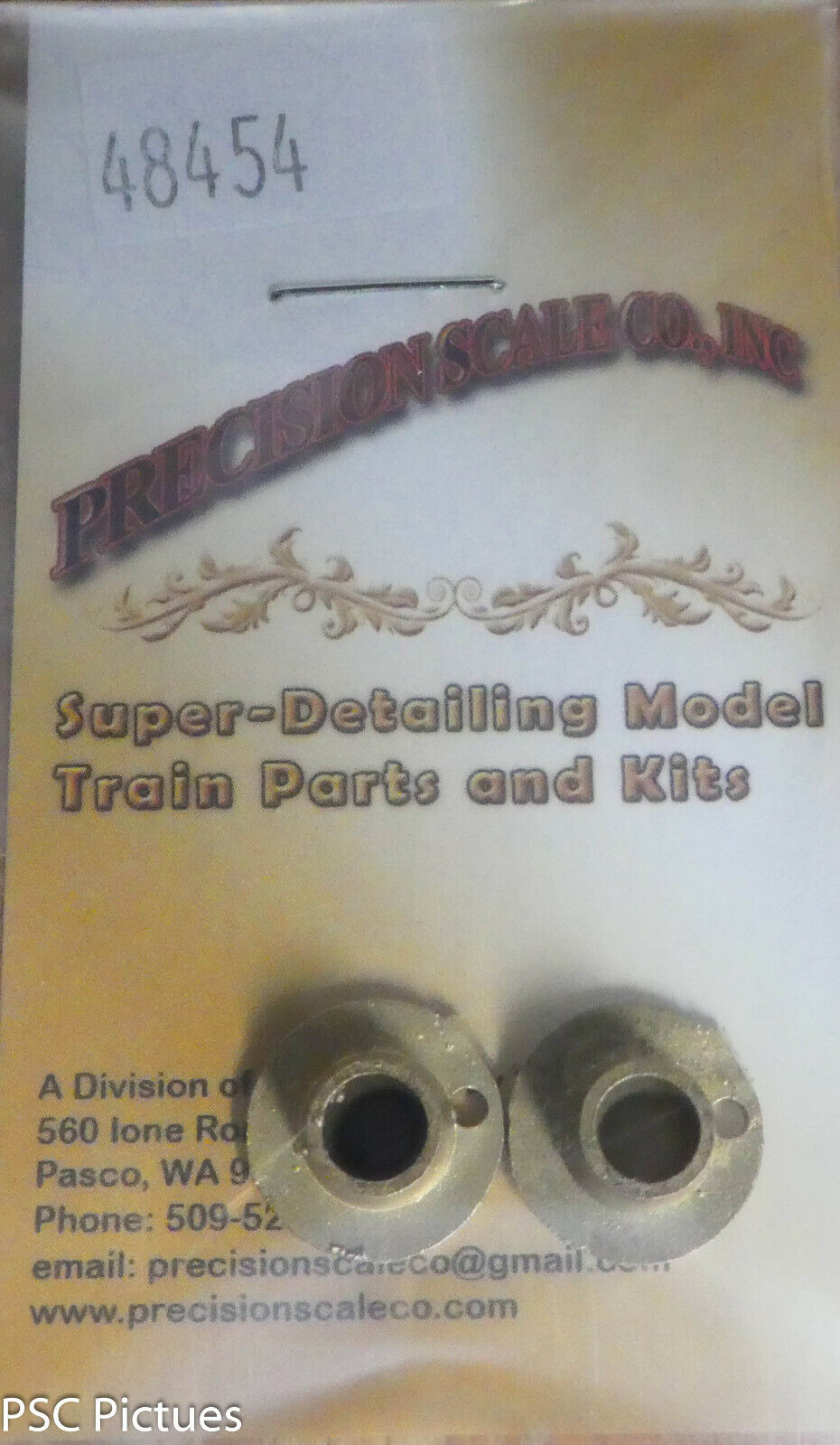 Precision Scale O #48454 Bearing/Insul. Bushing, Flanged, .480" Flange .190" Cup