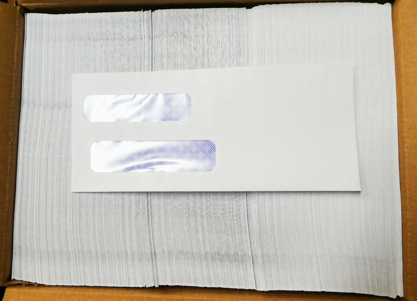 NEW (Box of 500) Amazon Basics #9 Envelopes with Peel & Seal, Double Window,