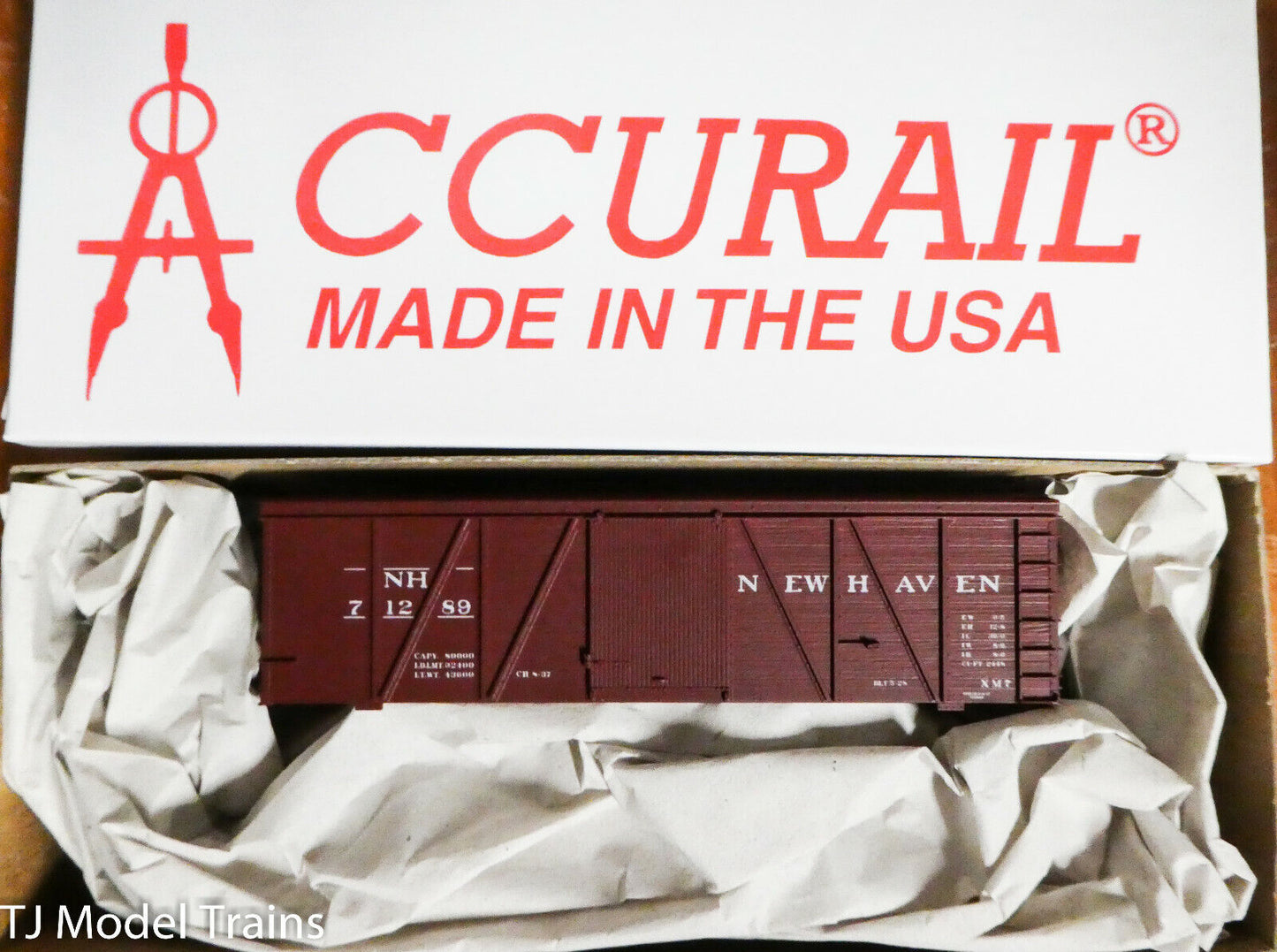 Accurail HO #1174 New Haven (36' Fowler Wood Boxcar Kit) Plastic