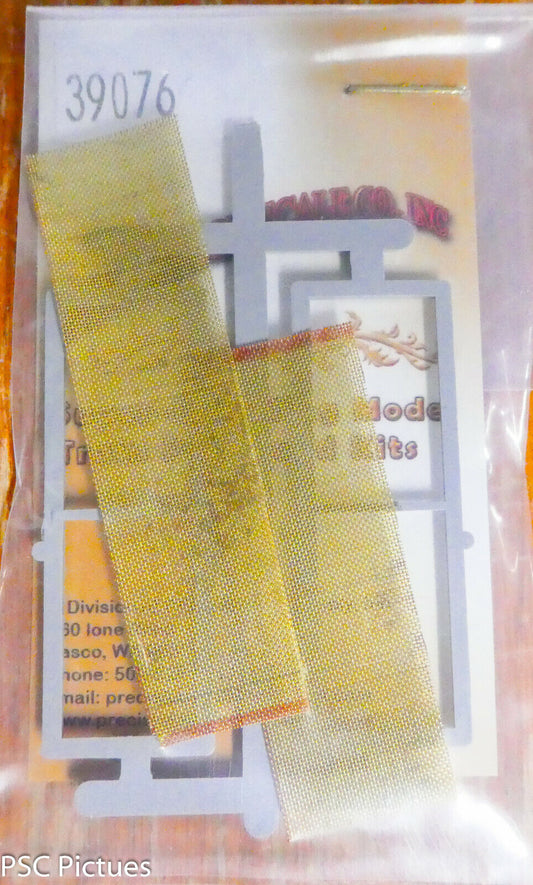 Precision Scale HO #39076 Grills, Cooling Fan Intake, w/Screen, EMD SD 40-T2