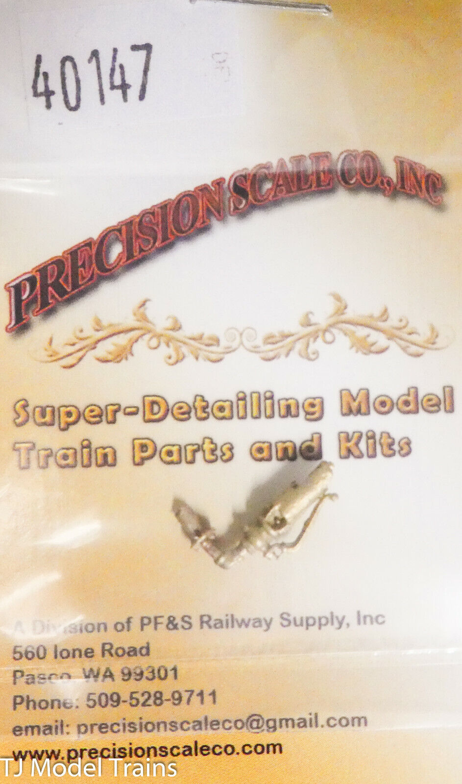 Precision Scale O #40147 Whistle, Right Side Mount (Brass Static Model) 1:48th