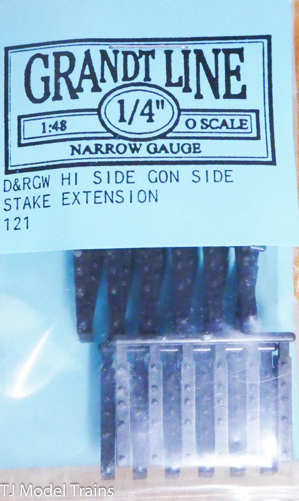 Grandt Line O #121 D&RGW (Narrow Gauge) Hi Side Gon Side Stake Extension