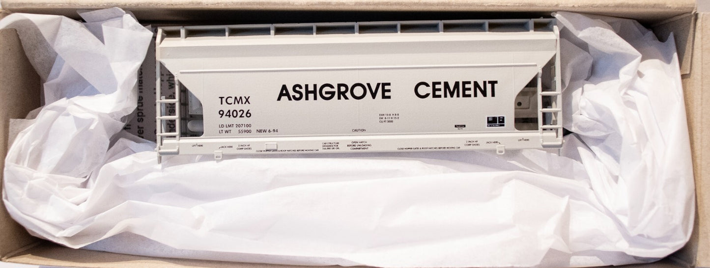 Accurail HO #8171 (3Pck) ACF 2-Bay Covered Hopper 3-Pack - Kit -- 1 Each: Morton